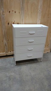locker style metal dresser