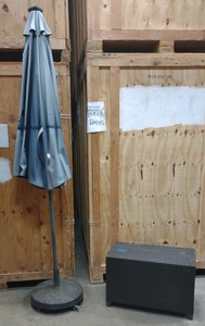 patio umbrella storage chest