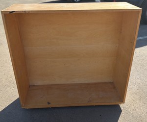 bookshelf on wheels
