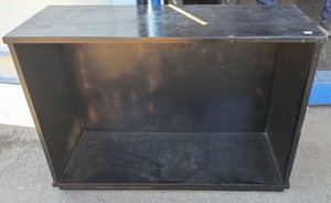 Black bookshelf