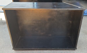 Black bookshelf