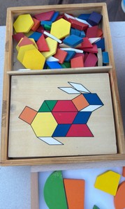 counting wood and string manipulative
