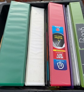 tote of binders