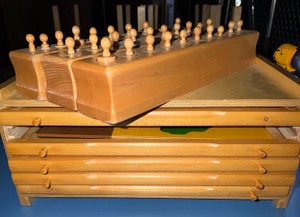Montessori box and spacers
