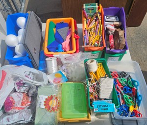 Box of office supplies