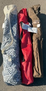outdoor chairs, three in lot