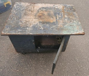 rolling wooden storage