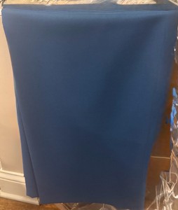 linens navy 108 round