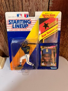 1990 Starting Lineup Ken Griffey Jr Figure w Card & Special Series Poster  Seattle Mariners