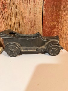 Vintage Model T Car Planter Vase  Retro Automobile Decor Flower Pot