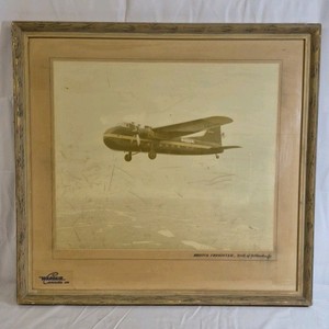 Warair Vintage Airplane Print  Reston Airporter Aviation Wall Art