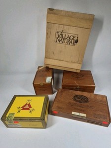 Wooden Cigar Box Lot  Oliva, Torano, Village Natural, ect.