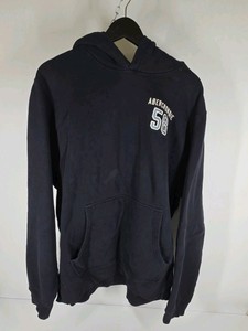 Abercrombie & Fitch Hoodie Mens XL Gray Pullover Sweatshirt Logo 58