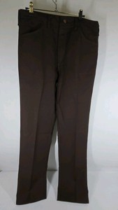 Vintage Wrangler Mens Brown Pants 34x36 Regular Fit USA Made Straight Leg