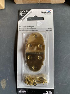 Brass decorative hinges