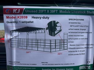 2026 K2039 Unused Module Livestock Shelter