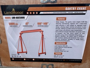 5000LB Gantry Crane  LandHonor  2026  Unused  LHR-AGC5000