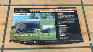 16x13 Metal Carport  LandHonor  2026  Unused  LHR-MC1613