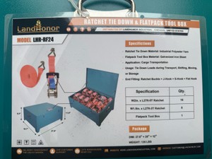 Ratchet Tie Down & Toolbox  LandHonor  2026  Unused  LHR-RF24