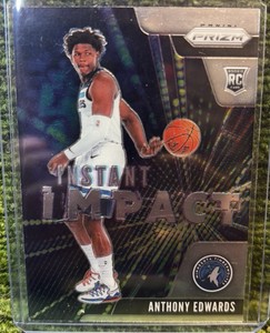 2020 Panini Prizm #1 Anthony Edwards Instant Impact Minnesota Timberwolves RC