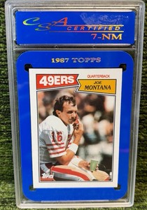 1987 Topps - JOE MONTANA #112 - QB San Francisco 49ers HOF  NM 7