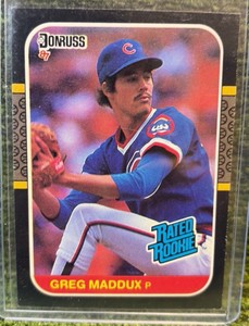 1987 Donruss 36 Greg Maddux Rated Rookie RC Cubs