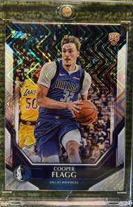 2025-26 Topps Exclusive Cooper Flagg (RC)WAVE Parallel REFRACTOR SP #NBA-6 Dallas Mavericks Rookie Card
