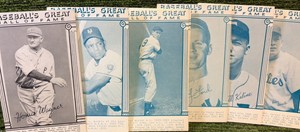 Lot of Vintage Players Baseball Great Hall of Famer 7 Cards