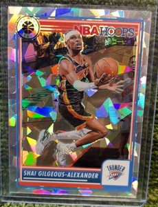 Shai Gilgeous-Alexander  2023 Panini NBA Hoops Premium Stock Cracked Ice Thunder