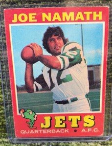 1971 Topps - #250 Joe Namath Broadway Joe New York Jets, Alabama Legend HOF SB