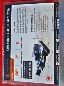 2026 Unused WOLVERINE Brush Cutter BC-13-72W