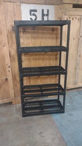 plastic shelf
