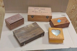 wooden boxes