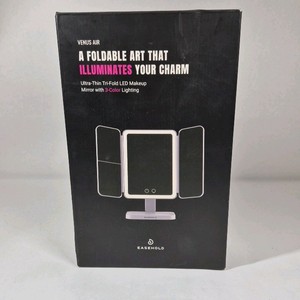 Easehold Venus Air Tri Fold LED Makeup Mirror 3 Color Lighting