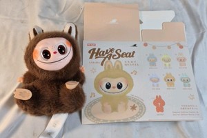 Pop Mart Labubu Have A Seat Plush Brown Bunny Monster Figure w Box