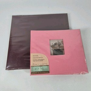 2 Scrapbook Photo Albums Top Loading Pages Memories Books