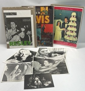 Elvis Presley Memorabilia Lot Photos Posters RCA Victor Collectibles