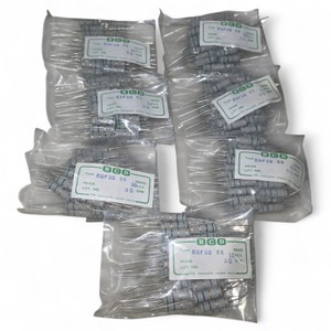 Bulk Lot of NOS RCD RSF3B Resistors 5 Ohm 5% - 7 Bags - 350 Total