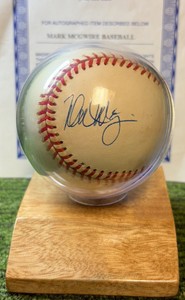 Mark McGuire Autographed Baseball St. Louis Cardinals wCOA