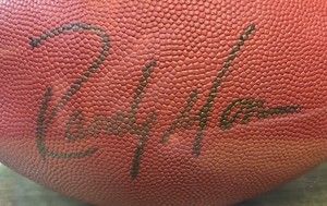Randy Moss Autographed Football- Minnesota Vikings- W/ COA!