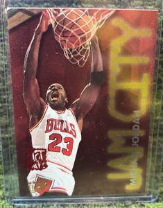 1995-96 Fleer Ultra Jam City Hot Packs #3 of 12 Michael Jordan Chicago Bulls RARE INSERT