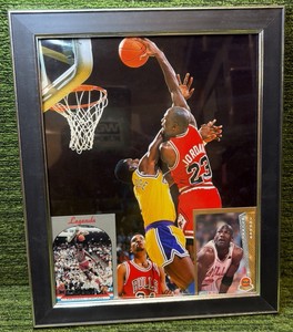 Framed Jordan ART Work Unique Piece of Curated Michael Jordans 8 x 10
