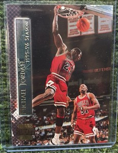 Michael Jordan 1996-97 Topps Stadium Club Shining Moments wRodman Card #SM2 Chicago