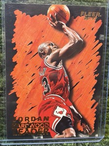 1996-97 Fleer Michael Jordan Hardwood Leader Insert #123 Chicago Bulls
