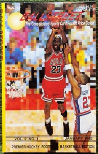 BallStreet Price Guide Jan 1992 Vol 2 No 1 MICHAEL JORDAN w Uncut Cards