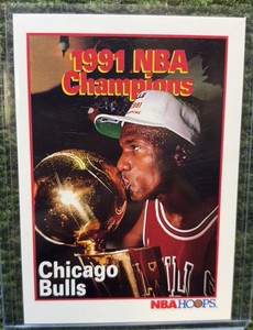 1991 NBA Champions Chicago Bulls NBA HOOPS #543