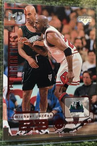 1998-99 Upper Deck The Jordan Files Michael Jordan #150 Chicago Bulls vs Stephon Marbury