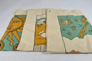 Tarot Theme Cloth Wall Hangings The Sun The Moon Star Textile Set