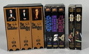 VHS Movie Lot The Godfather Trilogy Star Wars Original Prequel Films Collection