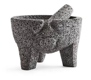 2-pc. Mortar & Pestle - Pig Shape - Retail $100 - Measurements 8 Depth Capacity 2 Cups Maximum Temp (f) 400 Degrees FCare Hand Wash